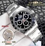 C1 Factory Rolex Stainless Steel Grade Daytona 4131 Movement Black Stainless Steel Watch
